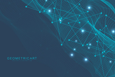 big data visualization background modern vector image