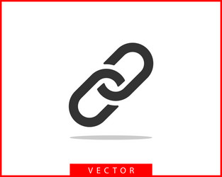 chain link icon chainlet element flat design vector image