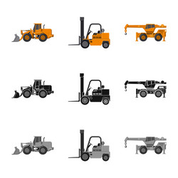 design of build and construction sign set vector image