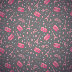 pattern with tasty macaroons eiffel tower paris vector image
