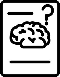 quiz linear style icon design vector image