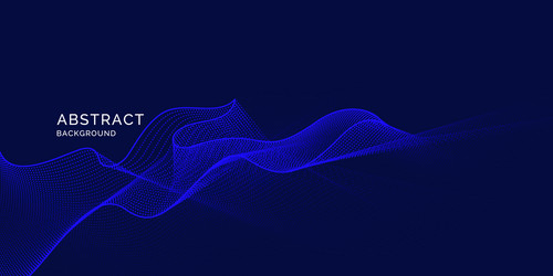 Abstract background with dynamic waves vector