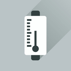 flat web icon with long shadow mobile battery vector image