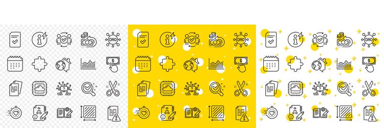 outline chemistry lab checked file and algorithm vector image
