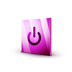 start power button ui icon design on off symbol vector image