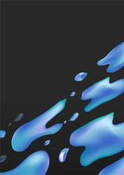 Fluid gradient wallpaper design vector