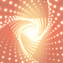 infinite triangular twisted tunnel vector image