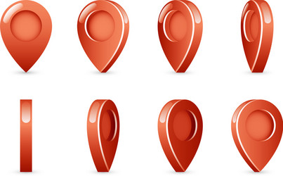 Rotating Pointer Map Mark vector image