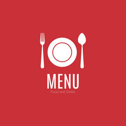 abstract menu background with some special objects vector image