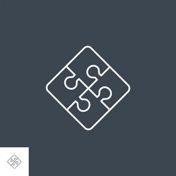 Global Solution Line Icon vector image