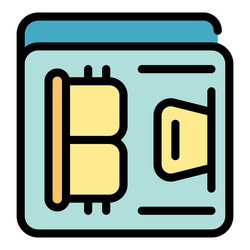 sim card chip being inserted into mobile phone vector image