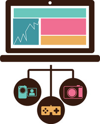 computer database server icon stock vector image