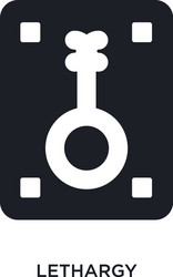 lethargy isolated icon simple element from zodiac vector image