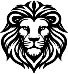 lion logo design symbol of strength and majesty Vector Image