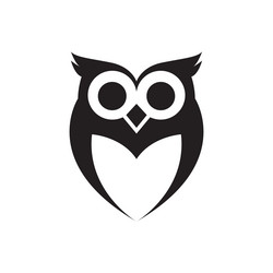 owl logo design icon vector