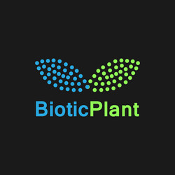 abstract business logo biotic plant concept vector image
