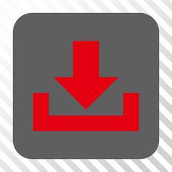 downloads rounded square button vector image