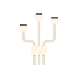 electronic microchip representing semiconductor vector image