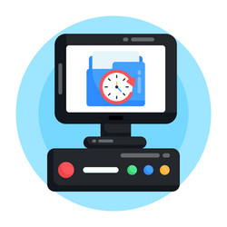 backup system vector image