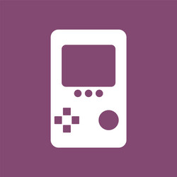 icon on background tetris portable game vector image