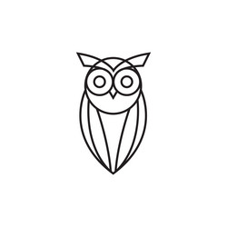 owl logo design icon vector