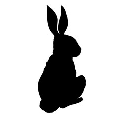 rabbit silhouette Vector Image