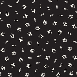seamless primitive jumble minimalism patterns vector image
