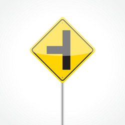 Side road sign vector