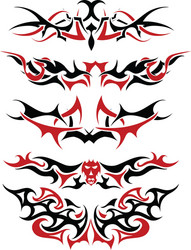 Tattoos set vector