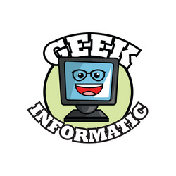geek design identity concept vector image