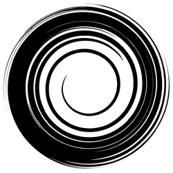 grungy smeared circle abstract splash shape vector image