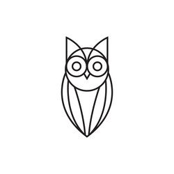 Owl logo design icon vector