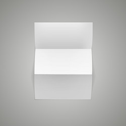 white blank paper page sheet with corner curl vector image