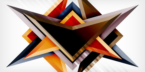 arrows with 3d effect abstract background vector image