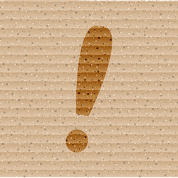 exclamation point flat modern web button vector image