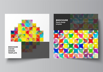 minimal layout two square format vector image