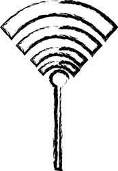 wifi internet connection signal technology vector image