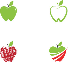 Apple Icon Set Royalty Free Vector Image - VectorStock