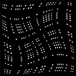 grid mesh of distorted lines geometric monochrome vector image