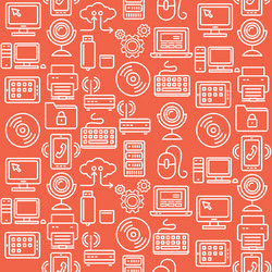 Technology Seamless Pattern vector image