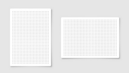 dotted graph paper with grid polka dot pattern vector image