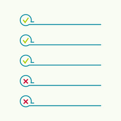 notebook with to do list vector image