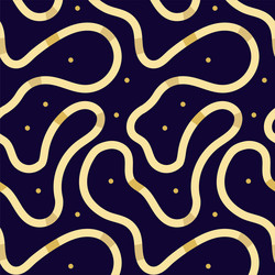 seamless pattern with continious endless line vector image