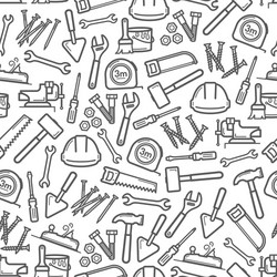 Building tools seamless pattern Royalty Free Vector Image