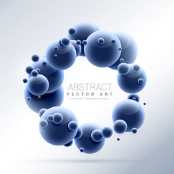 Abstract molecules background with cells Vector Image
