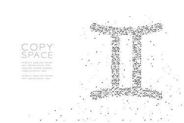 abstract geometric circle dot pixel pattern vector image