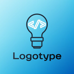 line web design and front end development icon vector image