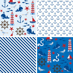 Nautical set Royalty Free Vector Image - VectorStock
