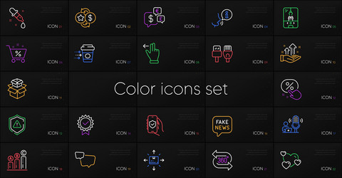 set of security app computer cables and loyalty vector image