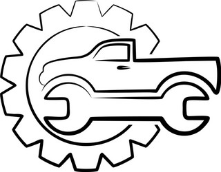 Symbol car service vector